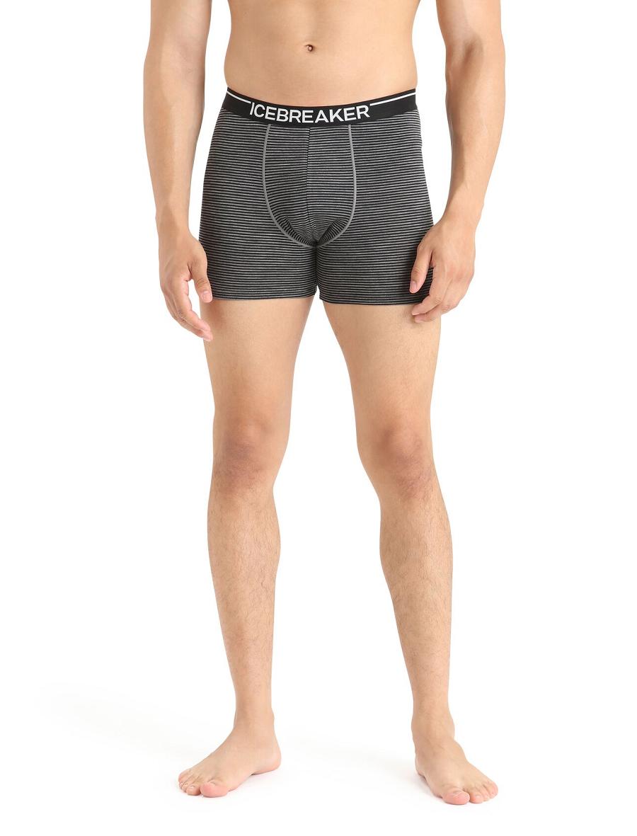 Icebreaker Merino Anatomica Boxers 3 Pack Miesten Alusvaatteet Harmaat | FI 1282ILHS